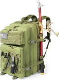 45L Fishing Hunting Bag Tactical Backpack Men's Travel Large Capacity Rucksacks Men Waterproof Outdoor(Green)