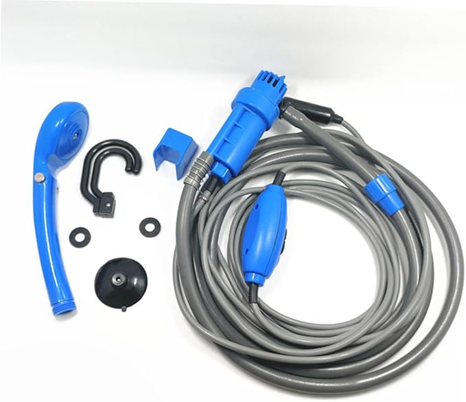 12v Portable Outdoor Shower Kit Camping Shower Dc Cable Hose Water Pump for Travel Pet Outdoor Activities