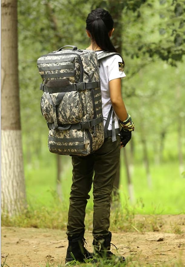 UNISTRENGH 60L Tactical Military Backpack Gear Sport Outdoor Assault Pack Rucksack Bag For Hunting Camping Trekking Travel (ACU)