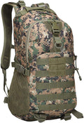 Outdoor Sports Pack Hiking Bag Tactical Rucksack Camo Knapsack Combat Camouflage Tactical 30L Molle Backpack - DW