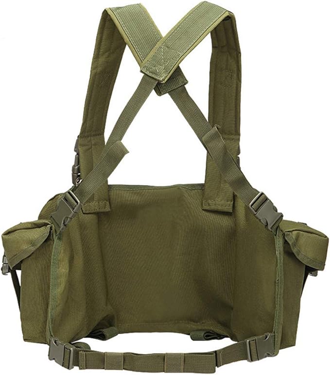 Outdoor Sports Airsoft Gear Combat Assault Molle Vest Accessory Pouch Bag Carrier Tactical Camouflage Chest Rig