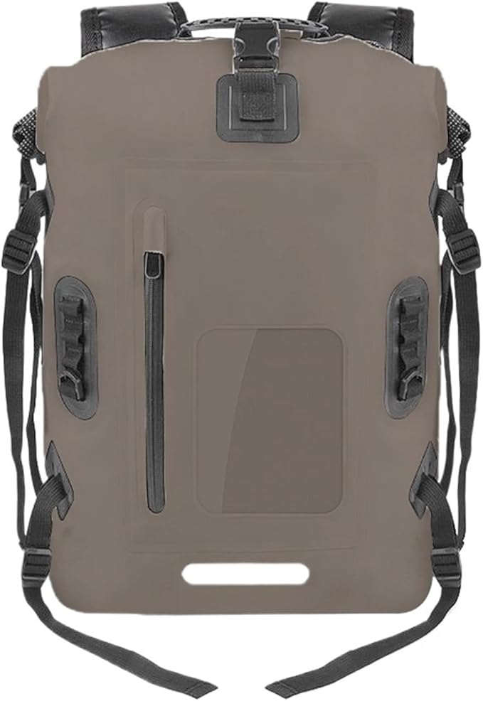 Waterproof Dry Bag 30L Waterproof Drift Bag Swimming Backpack Large River Trekking Shoulder Diving Wet Dry Rafting Canoeing Kayak PVC Camping Bag for SwimmingBoating(Coffee)