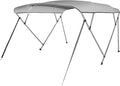 Deckpro 3 Bow / 4 Bow Bimini Tops for Boats 600D Marine Grade Fabric Boat Canopy Cover Waterproof &amp Durable with Straps Mounting Hardware &amp Storage Boot Boat Accessories