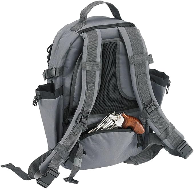 US PeaceKeeper Products P51325 - EDC Backpack - Quick Access CCW Pocket - Laptop Pocket - Adjustable - Grey