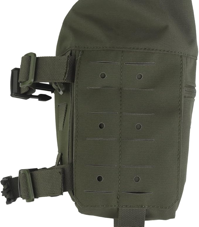 Tactical Chest Rig Expansion PackLarge Capacity MOLLE Admin Open Top PouchWaist Bag Expansion Pack for Split Chest Pack