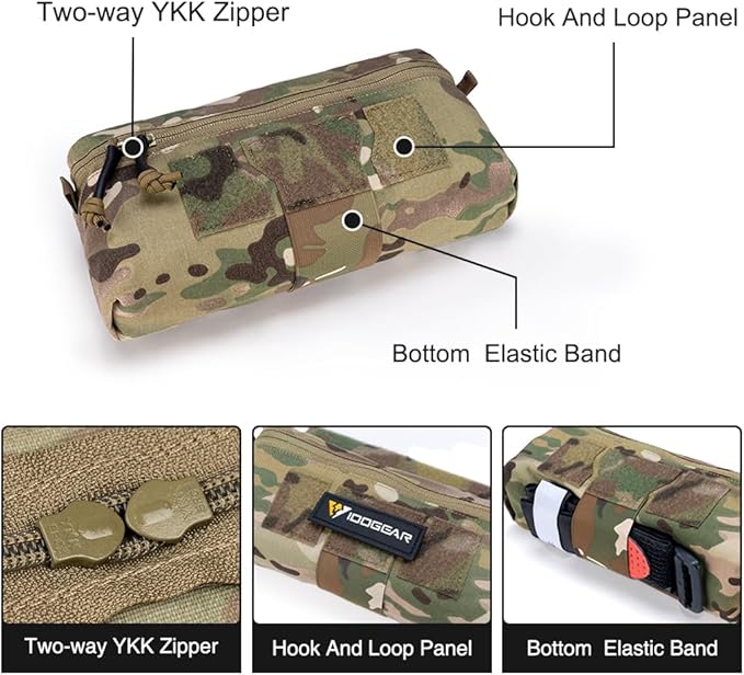Tactical Fanny Pack Drop Pouch with Hook and Loop for JPC CPC AVS Vest Utility Tool Pouch