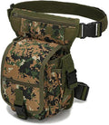 Drop Leg Bag for Men Tactical Metal Detecting Thigh Pack Tactical Drop Leg Bag Utility Pouch (Jungle Digital)