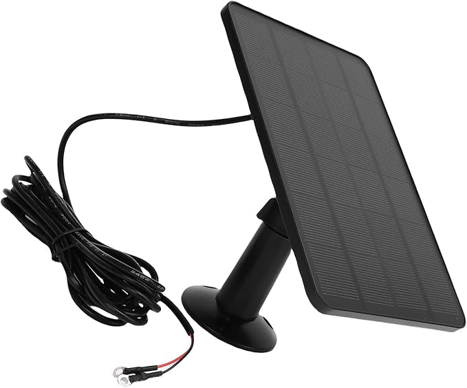 Solar Panel for Security Camera Outdoor 10W Video Doorbell Solar Panel Charger for Nest for Doorbell 2K 2 3 IP66 Water Proof 360° Adjustable Bracket (CSP4W-)