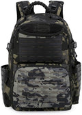 Tactical Backpack Military Molle Hiking 36-55L Traveling mountaineering outdoor waterproof multifunctional dark night camouflage