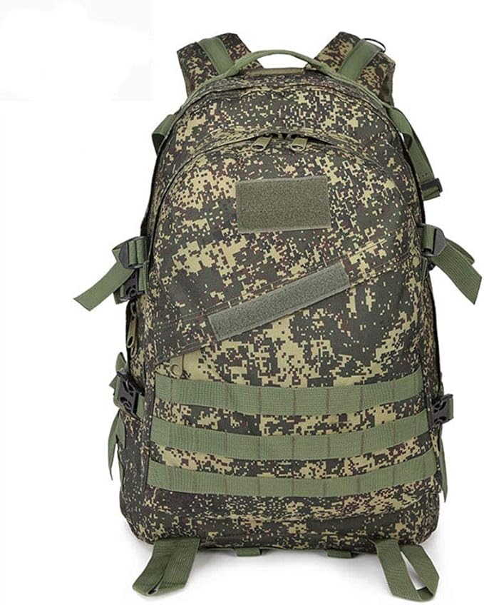 Outdoor Sports Pack Hiking Bag Tactical Rucksack Camo Knapsack Combat Camouflage Tactical 30L Molle 3D Backpack - Russian Camo