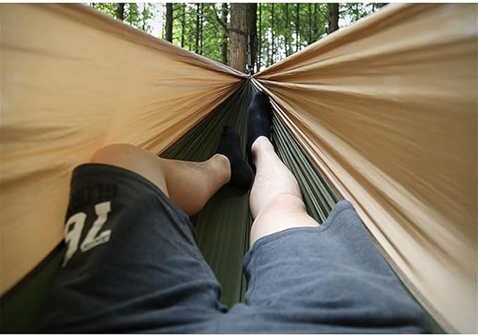 Portable Hammock Portable Hammock Extra Long and Wide Double Hammocks Travel Camping Swing Bed for Outdoor Beach Garden Backyard for Backpacking Beach (Color : B)