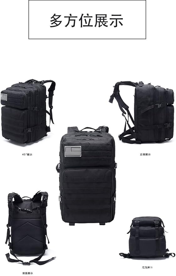 Outdoor sports large capacity backpack camping hiking 3P tactical waterproof mountaineering multifunctional computer