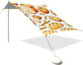 Beach Canopy with Windproof Ropes &amp Sandbags Beach Tent Sun Shade Sun Shelter for Camping Trips Fishing Backyard Fun or Picnics Bread