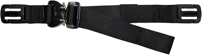Made in USA Replacement Backpack MOLLE Sternum Chest Strap with Cobra Buckle (Black 1 Webbing)