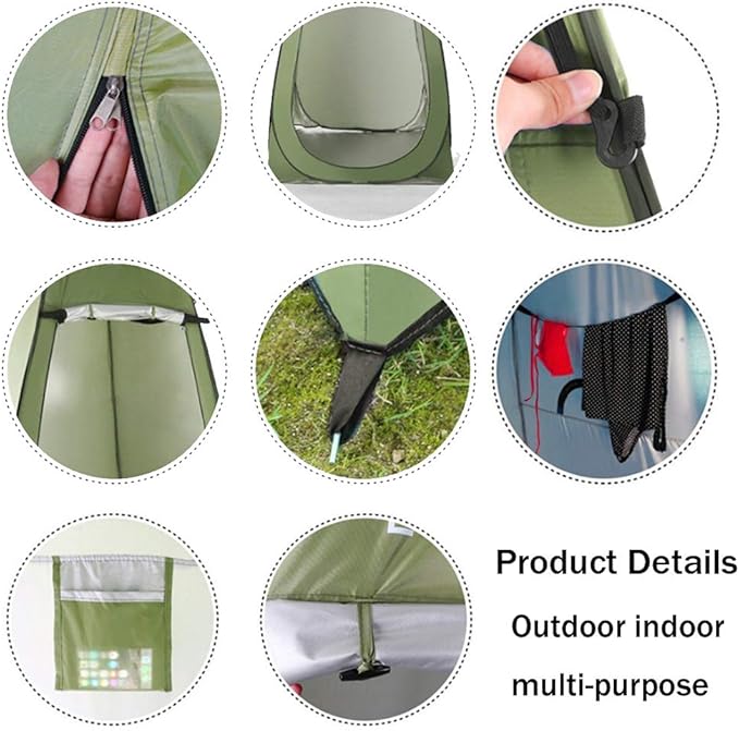YZBEIMDAI Pop Up Privacy Shelters TentInstant Portable Pop Up Pod Dressing Changing RoomOutdoor Shower TentCamp ToiletChanging RoomRain Shelter for Camping Beach