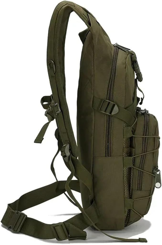 Compatible For 15L Tactical Backpack Hiking Bicycle Backpacks Outdoor Sports Cycling Climbing Camping Bag(Jungle camouflage)