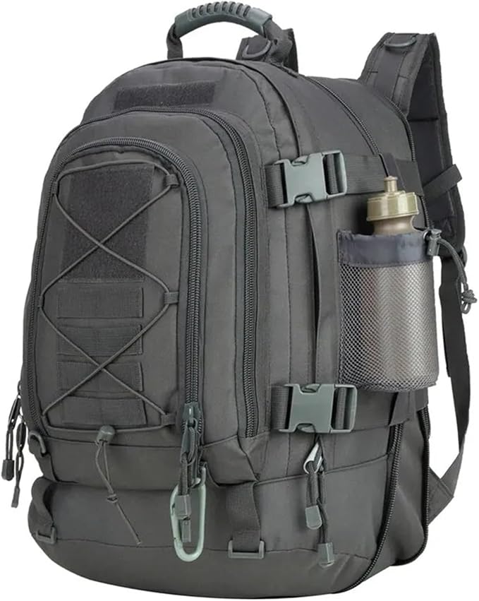 65L Large Capacity Outdoor Tactical Backpack Waterproof Climbing Travel Camping Hiking bag(Grey)