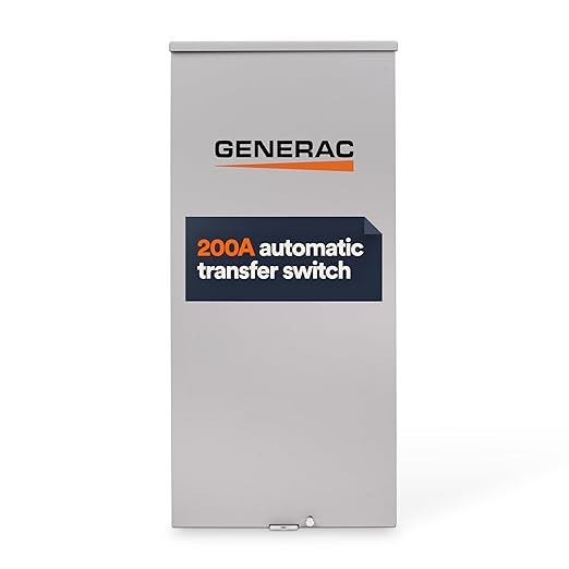 Generac 200-Amp Automatic Generator Transfer Switch Open Transition Service Rated Integrated Brownout Protection Outdoor Enclosure
