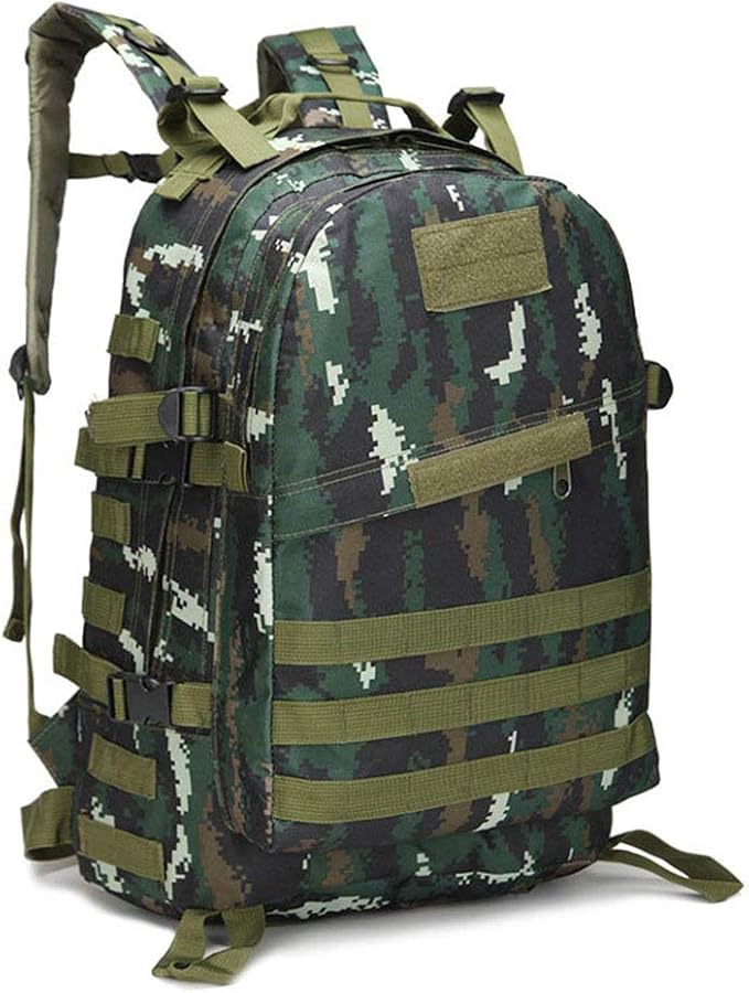 Outdoor Sports Pack Hiking Bag Tactical Rucksack Camo Knapsack Combat Camouflage Tactical 30L Molle 3D Backpack - Tiger Stripe