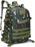 Outdoor Sports Pack Hiking Bag Tactical Rucksack Camo Knapsack Combat Camouflage Tactical 30L Molle 3D Backpack - Tiger Stripe