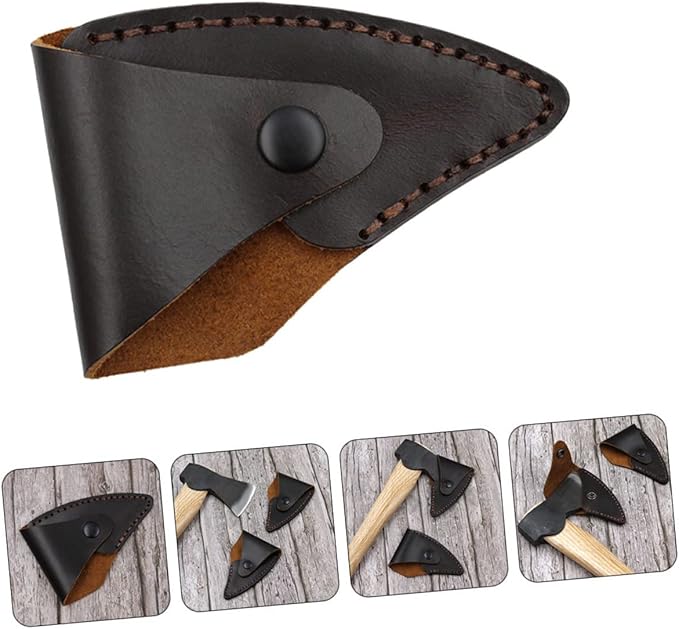 Yardwe 2pcs Replacement Hatchet Cover Portable Protective Case Foraxes Outdoor Gear Leather Sleeve Scratch Decorative Cover for Outdoor Activities