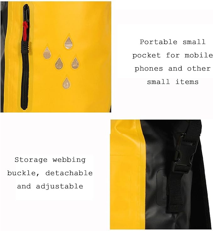 Waterproof Dry Bags Heavy Duty Roll Top Floating Backpack for Men Women for Kayaking Surfing Hiking