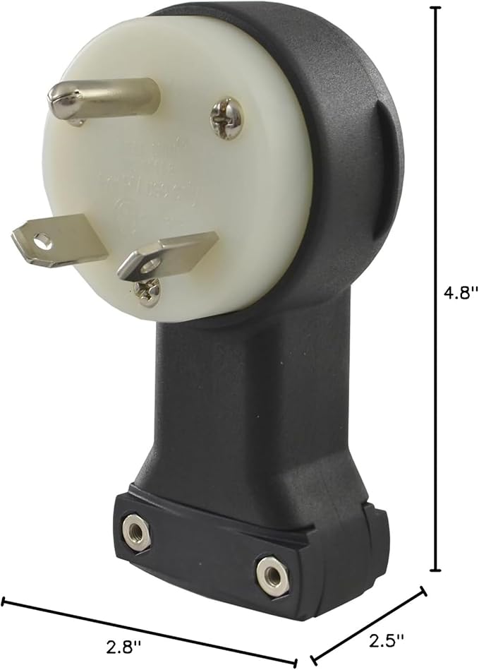 Conntek ASTT-30P RV Male Replacement Plug 30-Amp