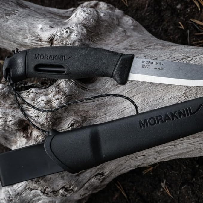 Morakniv Companion Spark 3.9-Inch Fixed-Blade Outdoor Knife and Fire Starter