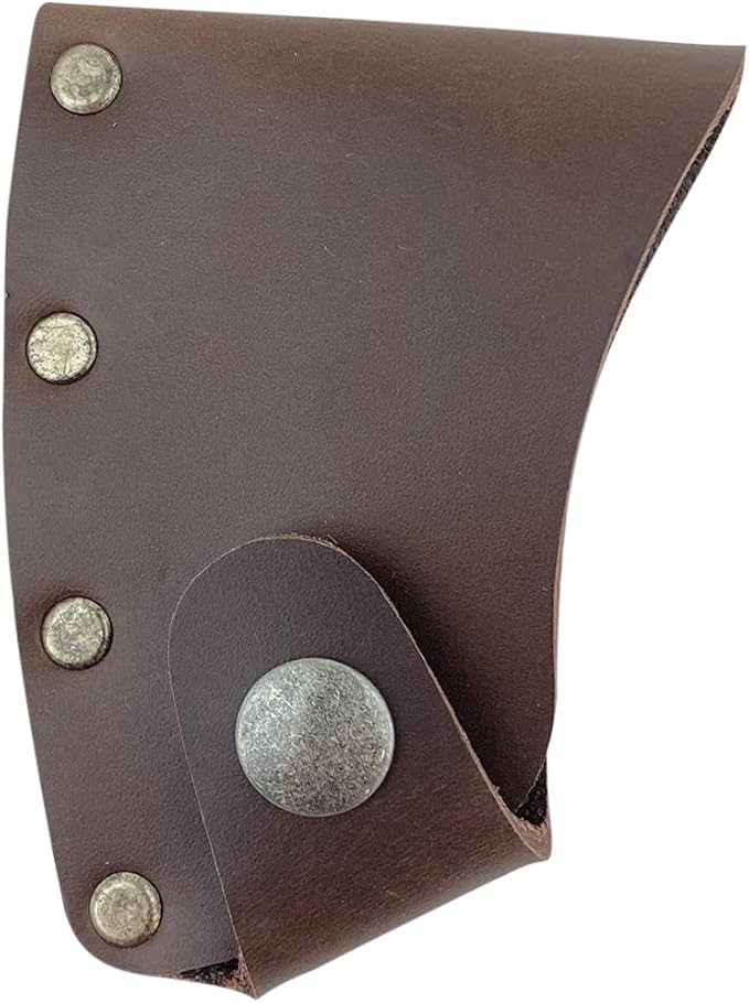 Hatchet Blade Cover Handmade from Full Grain Leather - Protector Case Cover Small Axe Blade Safety Sleeve Camping Accessory Lumberjack Outdoor Essentials