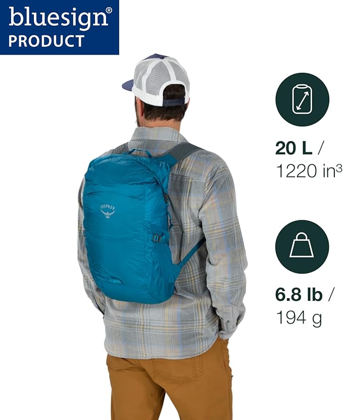 Osprey Ultralight 20L Dry Stuff Pack Waterfront Blue