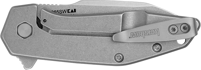 Kershaw Blur S30V Pocket Knife 3.4 Inch CPM S30V Stainless Steel Recurve Plain Edge Blade EDC with Assisted Opening USA Made Reversible Pocketclip Everyday Carry Pocket Knife for Men and Women