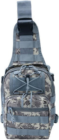 Tactical Sling Bag Pack Military Rover Shoulder Sling Backpack EDC Molle Assault Range Bag (ACU)