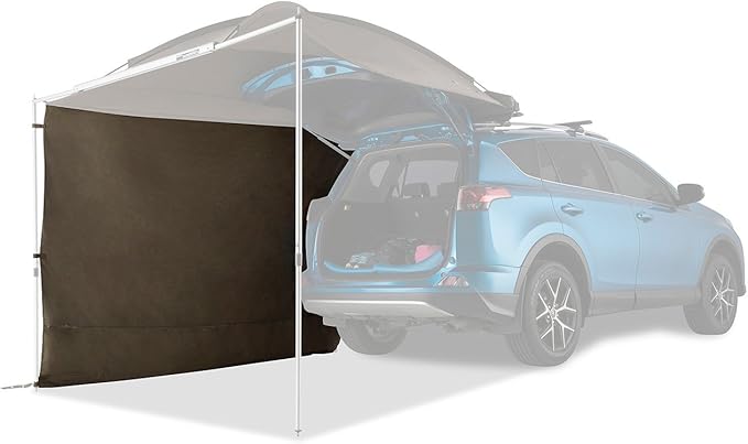 Rhino-Rack Side Wall for Dome Awning 1300 Provides an Extra 6.5' x 6.5' of Coverage for Privacy Wind Rain &amp Sun Cover Brown (32121)