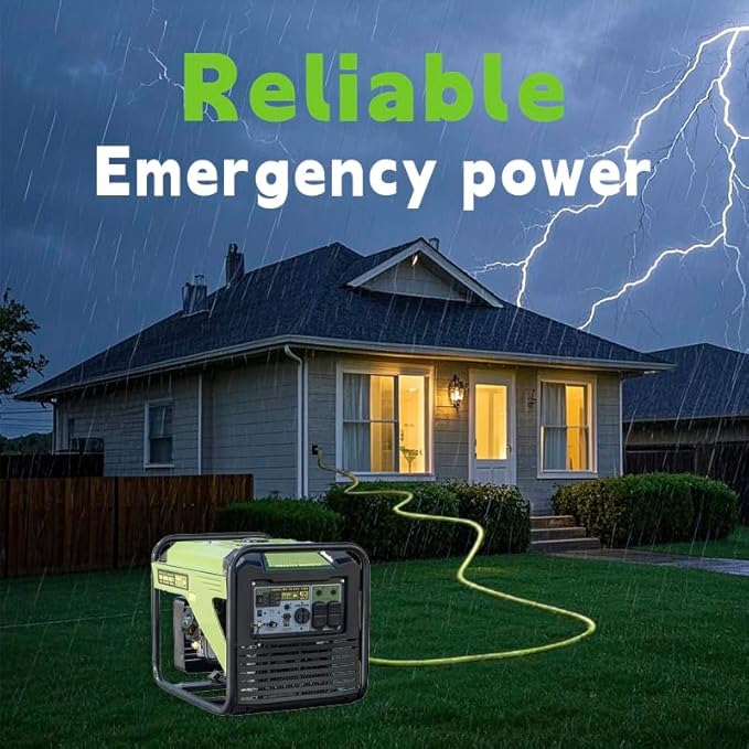 30 Amp Generator Extension Cord (25 Feet) 4-Prong 120/250 Volt 7500W Lock L14-30P/L L14-30R 10 Gauge SJTW Locking Power Cord for Manual Transfer Switch ETL
