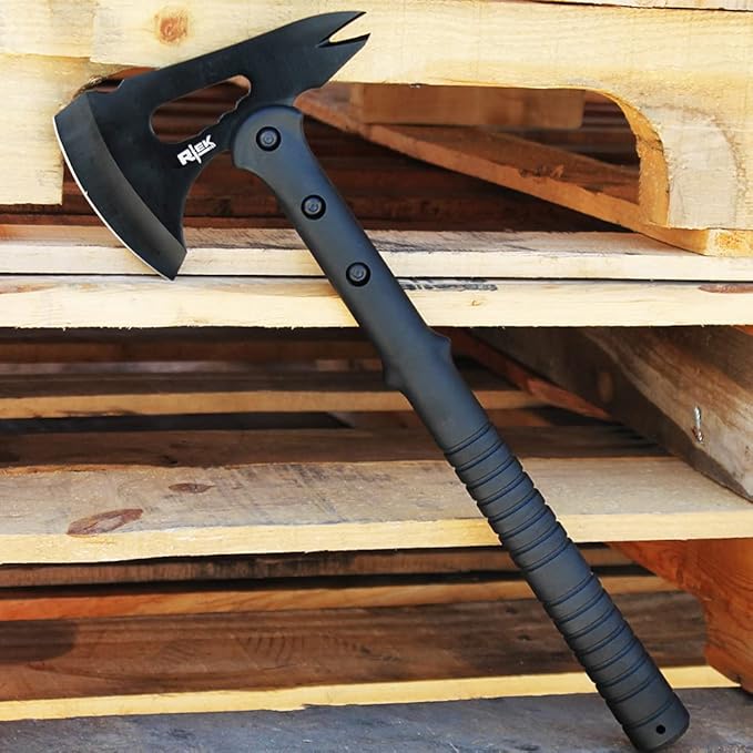 Rtek 16.75 Claw Spike Tactical Tomahawk Hatchet Light Weight Survival Axe Tool with Sheath (Tactical Axe Claw Spike)
