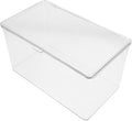 Angoily Acrylic Storage Box for Badges and Collectibles Large Capacity Organizer Lid for Display Case for Easy Access and Viewing