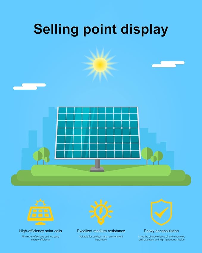 FellDen Micro Solar Panels Photovoltaic Solar Cells 10PCS 5V 200mA Epoxy Solar Panel Kit Polycrystalline Solar Cells 110mmx60mm / 4.33x 2.36