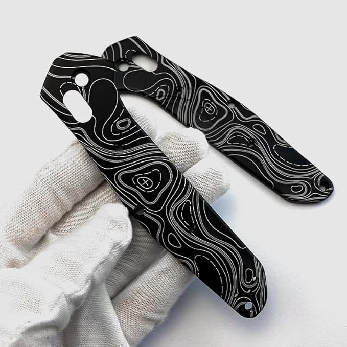 1 Pair Aluminum Alloy Scales Fits for Osborne 940 CNC Handle Patch Replacement