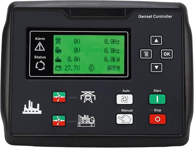 CLE6120UN C Auto Controller for Generator Start Detect Multiple Languages Genset Control Module Panel 15‑360V