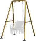G TALECO GEAR Hammock Chair StandHeavy-Duty Steel Hammock Stand300LBS Multi-Use Swing Stand for Outdoor IndoorHammock Chair not Include (Gold)