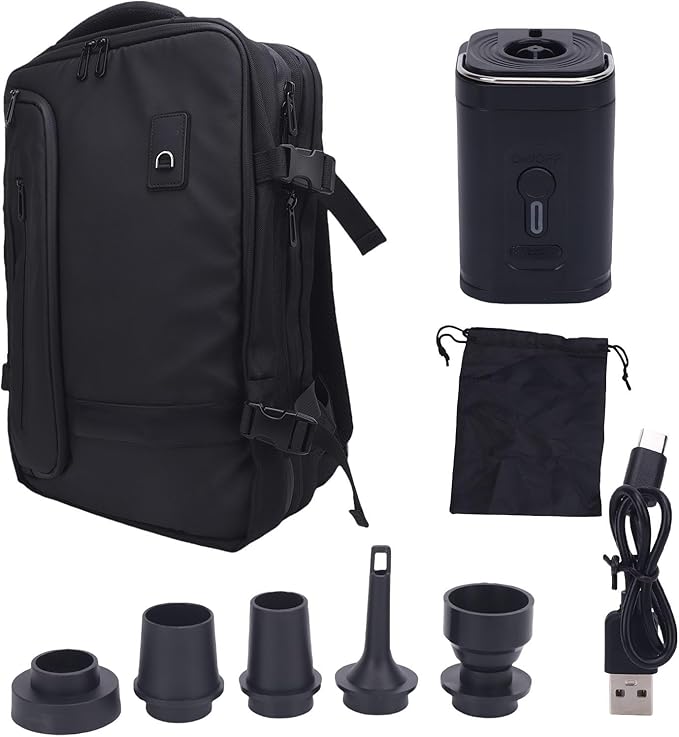 Vacuum Seal Backpack with Combination Lock Expandable Design Dry Wet Separation Storage Bag for Short and Long Trips Business Outdoor Adventures