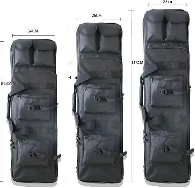32/37/46 Double Rifle Case Soft Bag Backpack Portable Long Rifle Bag for Firearm Storage and Transportation Perfect for Indoor/Outdoor Shooting
