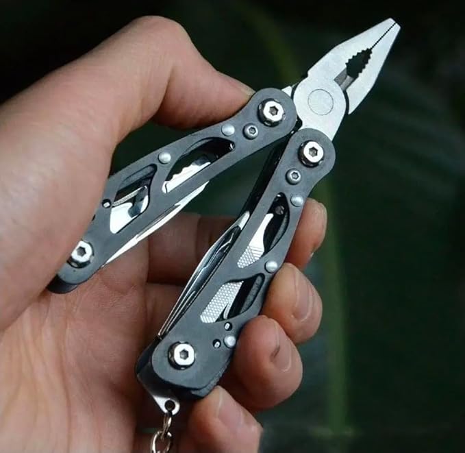 Multitool 18-in-1 Stainless Steel Multi Tool Pliers with Self-Locking Pocket Knife Nylon Sheath Professional (EDC) Multi-Tool for Survival Camping Hiking and Hunting Gifts for Men
