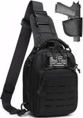 Tactical Sling Bag for Men Concealed Carry Crossbody Pack Gun Carry EDC BagMens Chest Pouch