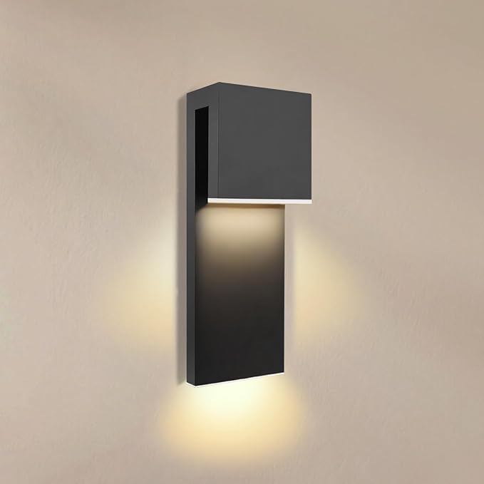 15-Inch Exterior Lighting Fixtures 435LM Modorn Outdoor Wall Light IP65 Waterproof Wall Sconce Corrosion-Resistant Rust-Proof – Ideal for Porch Garage Patio and Front Door -1 Pack