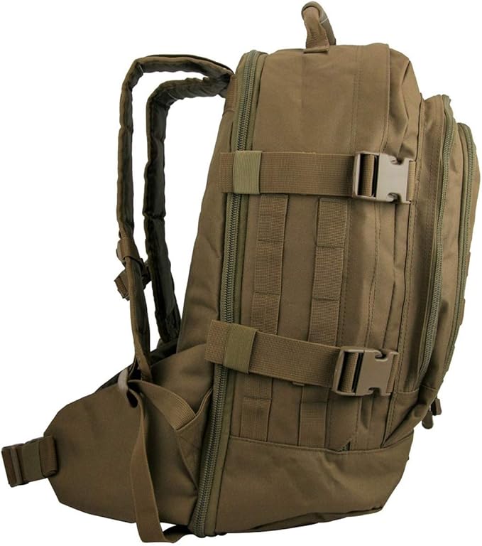 3 Day Tan Expandable Tactical Camping and Hiking Backpack Military Trekking Bag