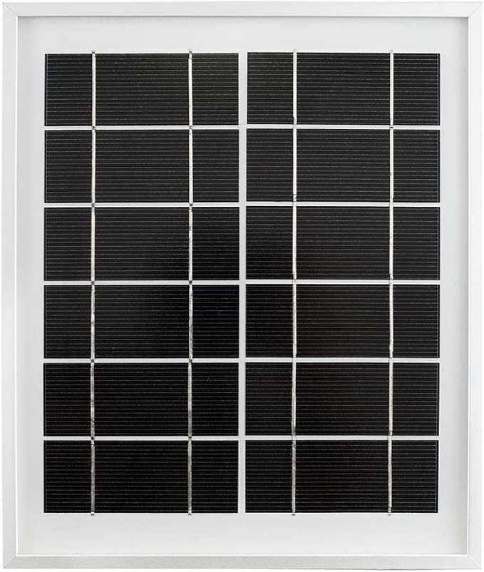 waveshare Solar Panel (6V 5W) with High Performance156 Monocrystalline Cell Toughened Glass Anodic Oxidation Aluminum Alloy for Use with Solar Power Manager