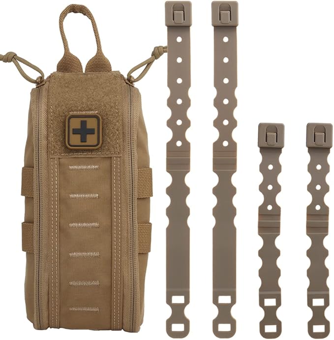 Tactical Medical First Aid Kit Military MOLLE Bag Waist Belt Pouch Quick Response Hunting Vest Bag First Aid Pack B