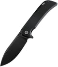 Petrified fish PFB05 Tunny Folding Knife3.86 14C28N Steel Satin Blade G10 Handle Folding knife for EDC Camping Outdoor (Black Black Stonewashed)