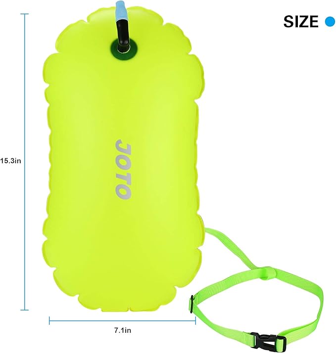 2 Pack JOTO Swim Buoy Float Bundle with Universal Waterproof Cell Phone Dry Bag